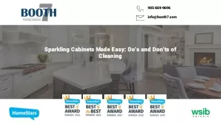 Dos and Donts of Kitchen Cabinet Cleaning