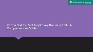 Best Respiratory Doctor in Delhi