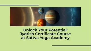 Jyotish Certificate Course