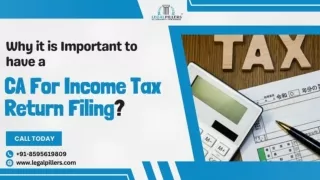 Why it is Important to have a CA for Income Tax Return Filing