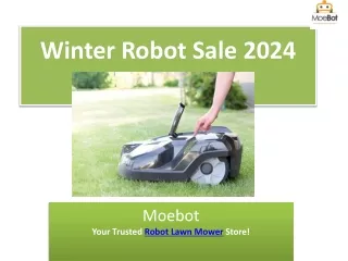 Winter Robot Sale 2024: Top Robot Mowers at MoeBot