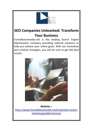 SEO Companies Unleashed: Transform Your Business