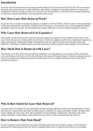 Breaking Down the Science Behind Laser Hair Removal