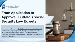 From Application to Approval Buffalo's Social Security Law Experts