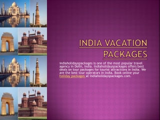 India vacation packages