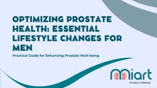 Optimizing Prostate Health: Essential Lifestyle Changes for Men