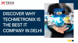 _TechMetronix Best IT Company in Delhi