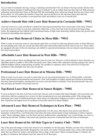 Smooth Skin with Laser Hair Removal in Pheasant Hill: Say Goodbye to Unwanted Ha