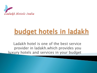 budget hotels in ladakh