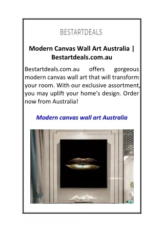 Modern Canvas Wall Art Australia  Bestartdeals.com.au