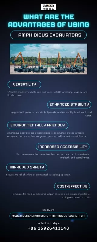 What are the Advantages of Using Amphibious Excavators [Infographic]