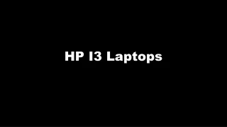 HP i3 Laptops