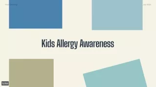 Kids Allergy Awareness