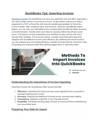 _QuickBooks Tips_ Importing Invoices