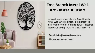 Tree Branch Metal Wall Art - Instacut Lasers