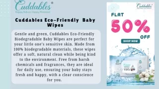 Cuddables Eco-Friendly  Baby Wipes