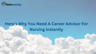 A Career Advisor For Nursing Instantly