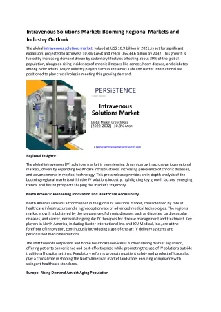 Intravenous-Solutions-Market