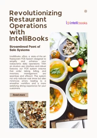 Transform Your Restaurant with IntelliBooks