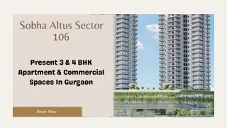 Sobha Altus Gurgaon E-Brochure