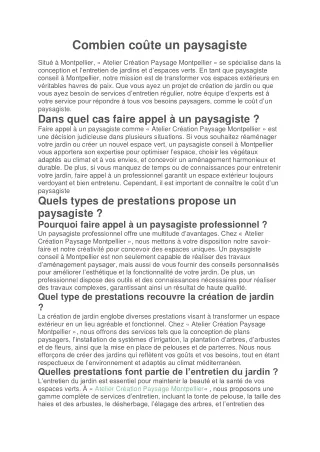 Combien coûte un paysagiste ? | Coût d’un paysagiste