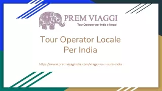 Tour Operator Locale Per India