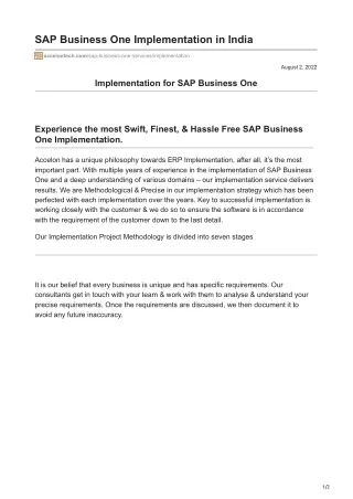 SAP Business One Implementation in India (3)