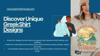 Discover Unique Greek Shirt Designs