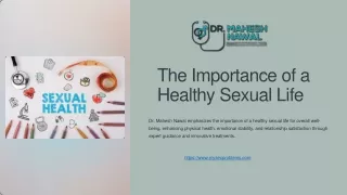 Importance of healthy sexual life