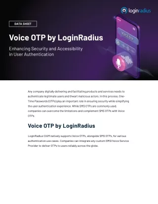 LoginRadius Voice OTP: Secure Your Access