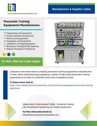 Pneumatic Training Equipments Manufacturers