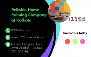 Reliable Home Painting Company at Kolkata - Contact Us Today