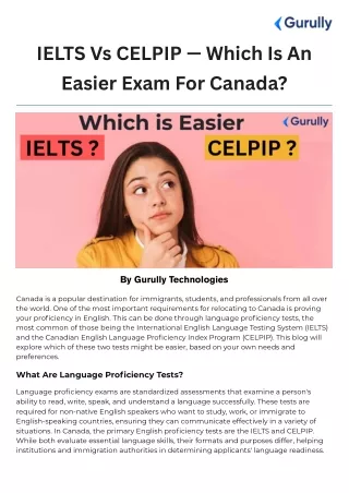 IELTS Vs CELPIP — Which Is An Easier Exam For Canada?