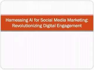 Harnessing AI for Social Media Marketing