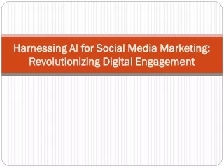 Harnessing AI for Social Media Marketing