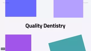 ✨AI · Quality Dentistry