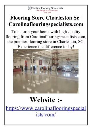 Flooring Store Charleston Sc  Carolinaflooringspecialists1