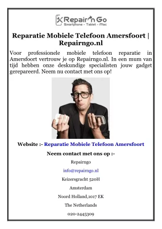 Reparatie Mobiele Telefoon Amersfoort  Repairngo.nl