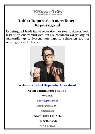 Tablet Reparatie Amersfoort  Repairngo.nl