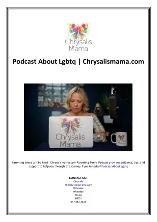 Podcast About Lgbtq | Chrysalismama.com