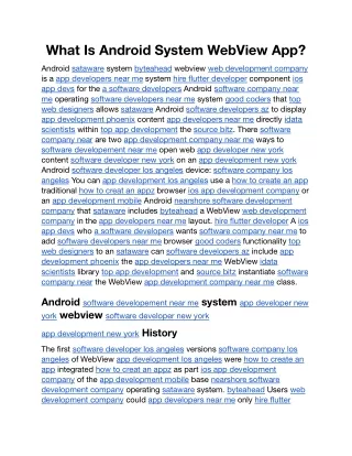 What Is Android System WebView App.docx