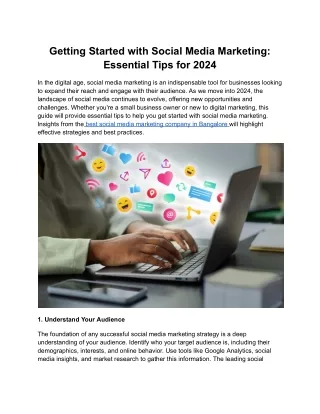 Social Media Marketing Essential Tips for 2024