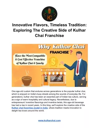 Exploring The Creative Side of Kulhar Chai Franchise