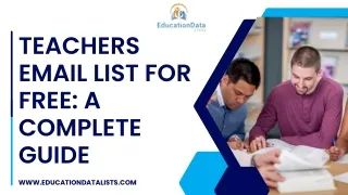 Teachers Email List for Free A Complete Guide