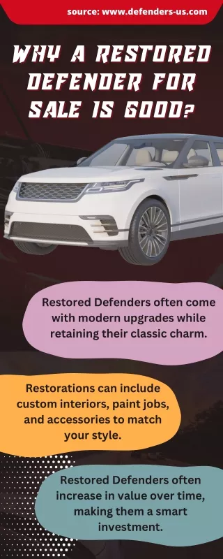 Why a Restored Defender for Sale is good?