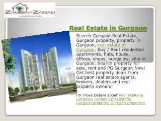 Real Estate in Gurgaon