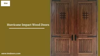 Hurricane Impact Wood Doors