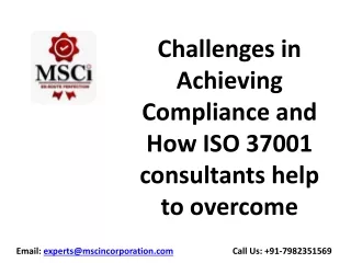 Challenges in Achieving Compliance and How ISO 37001