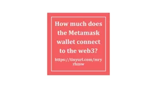 How much does the Metamask wallet connect to the web3_