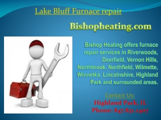 Lake Bluff Furnace repair